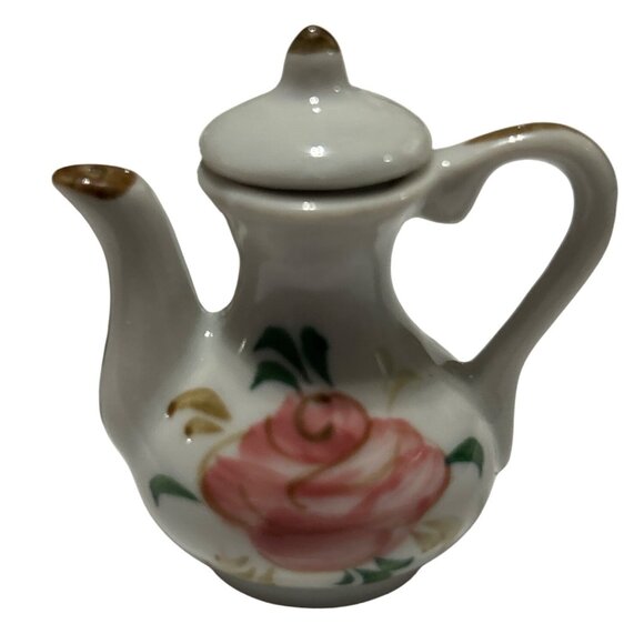 Miniature Hand Painted Stoneware 10 Piece Collectors Tea Set from Thailand - Picture 2 of 8